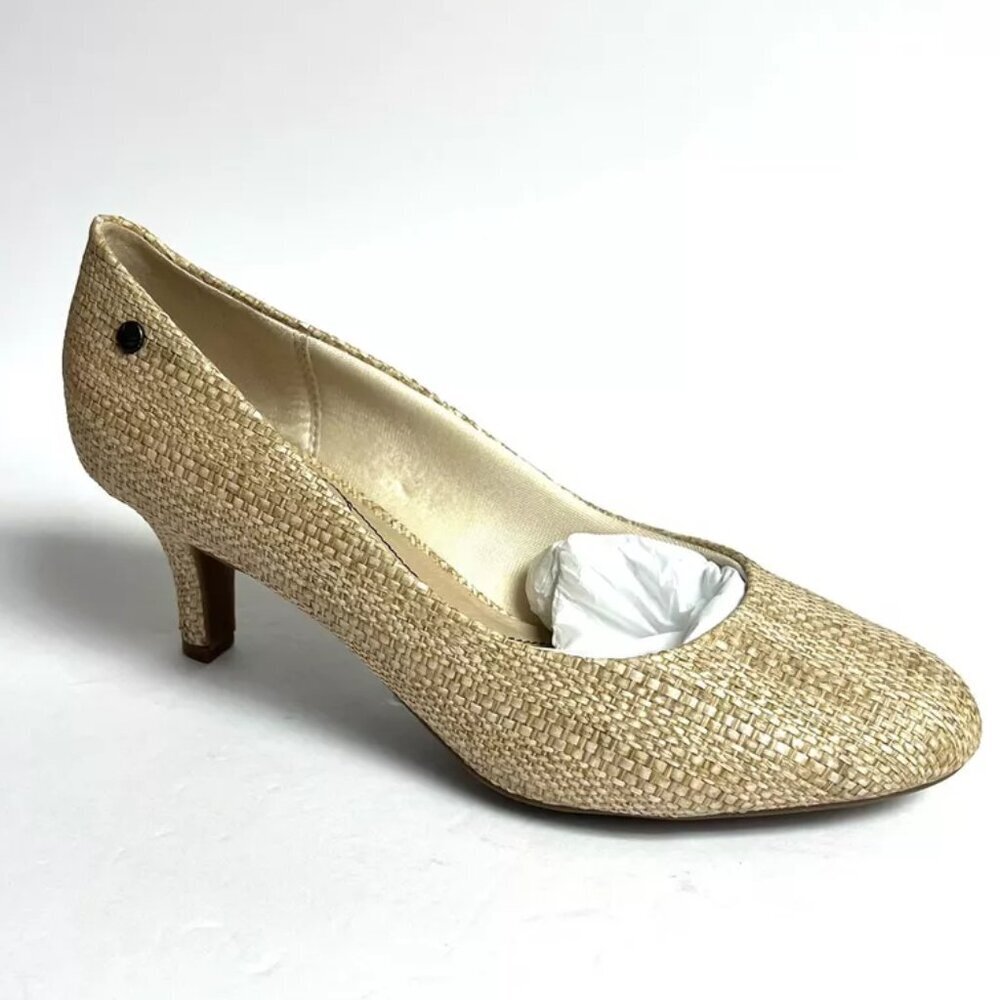 Life Stride Women’s Parigi Natural High Heel Pumps Size 10 Wide